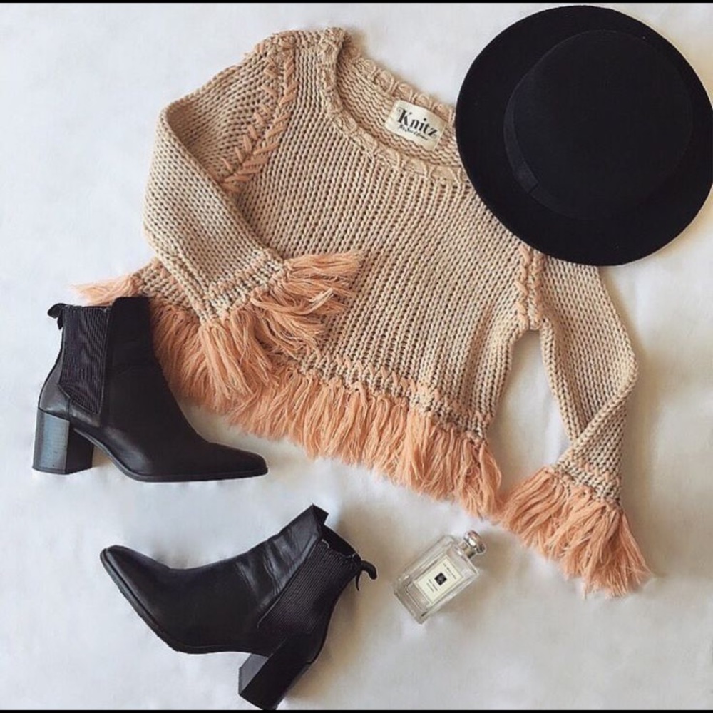 For Love & Lemons Cropped Sweater